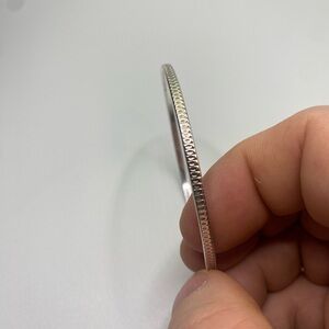 Sterling silver bangle.